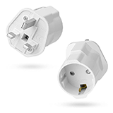 AIEVE European to UK Plug Adapter, 2 Pin EU to 3 Pin UK Plug Adapter,Euro to Bri...